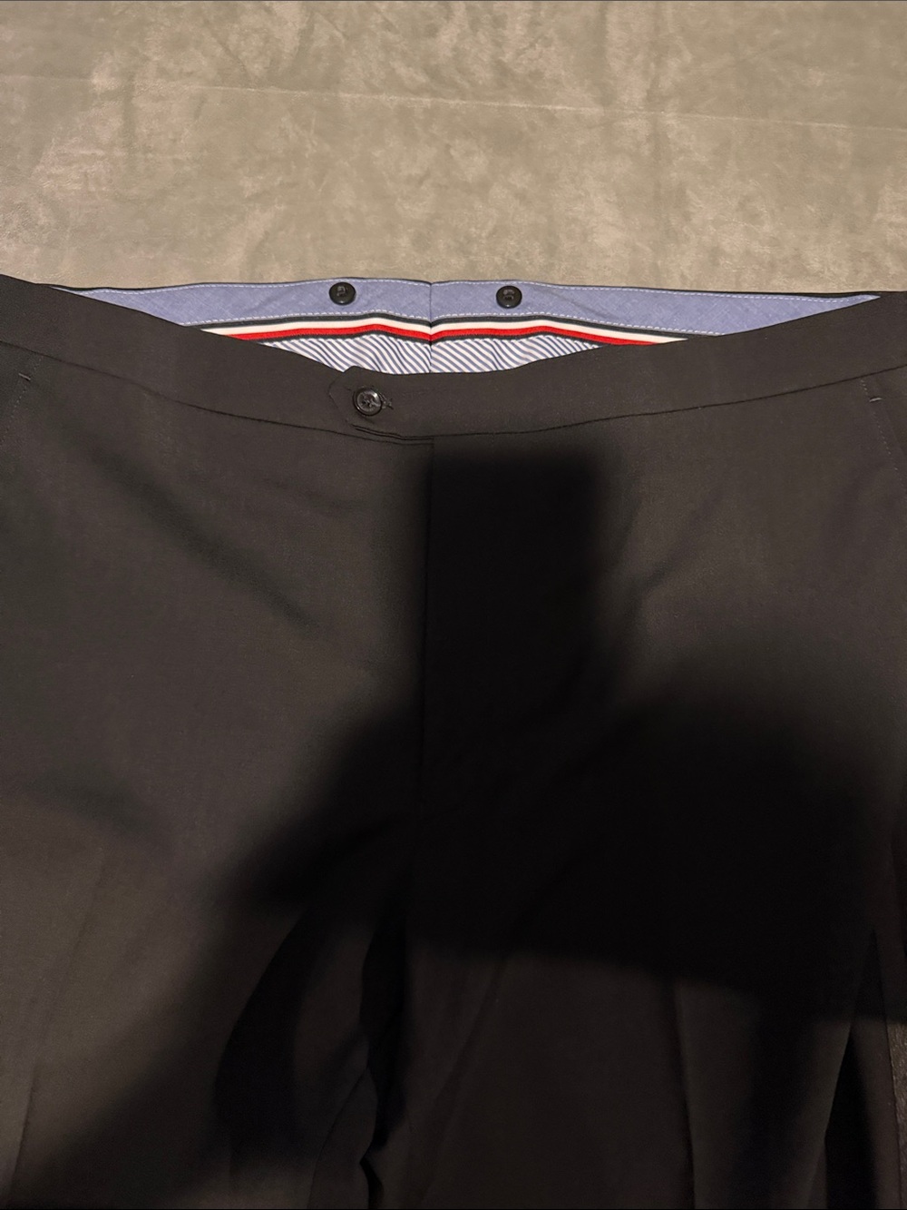 Tommy Hilfiger Black Men's Dress Pants with Satin Side Stripe 38x34 Unworn - Picture 3 of 5